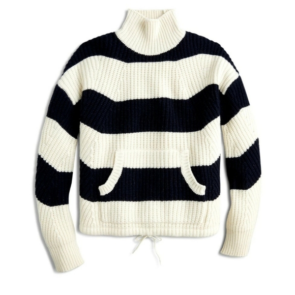 J. Crew  Kangaroo Pocket Turtleneck Sweater - Picture 3 of 4